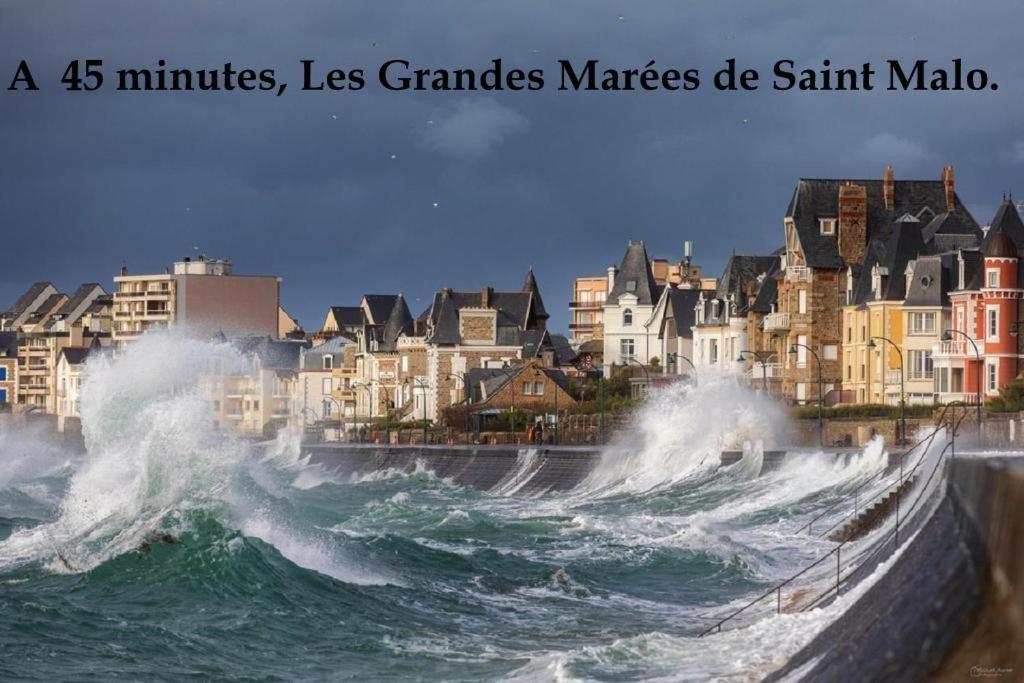 Vue Exceptionnelle Sur Le Mont Saint Michel Villa Huisnes-sur-Mer Eksteriør bilde